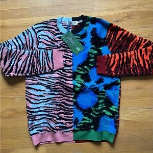 Kenzo Multicolor Animal Print
Crewneck Sweater Size L